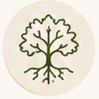Botanical growth line illustration