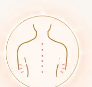 Delicate line illustration representing stiffness relief