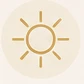 Radiant sun line illustration