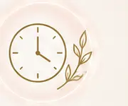 Clock-like radiant sun line illustration
