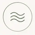 Gentle wave and leaf illustration