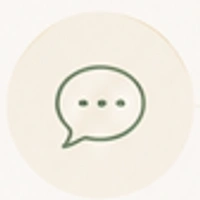 Conversation bubble with three dots